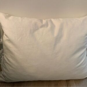 Pottery Barn White Cotton Pillow